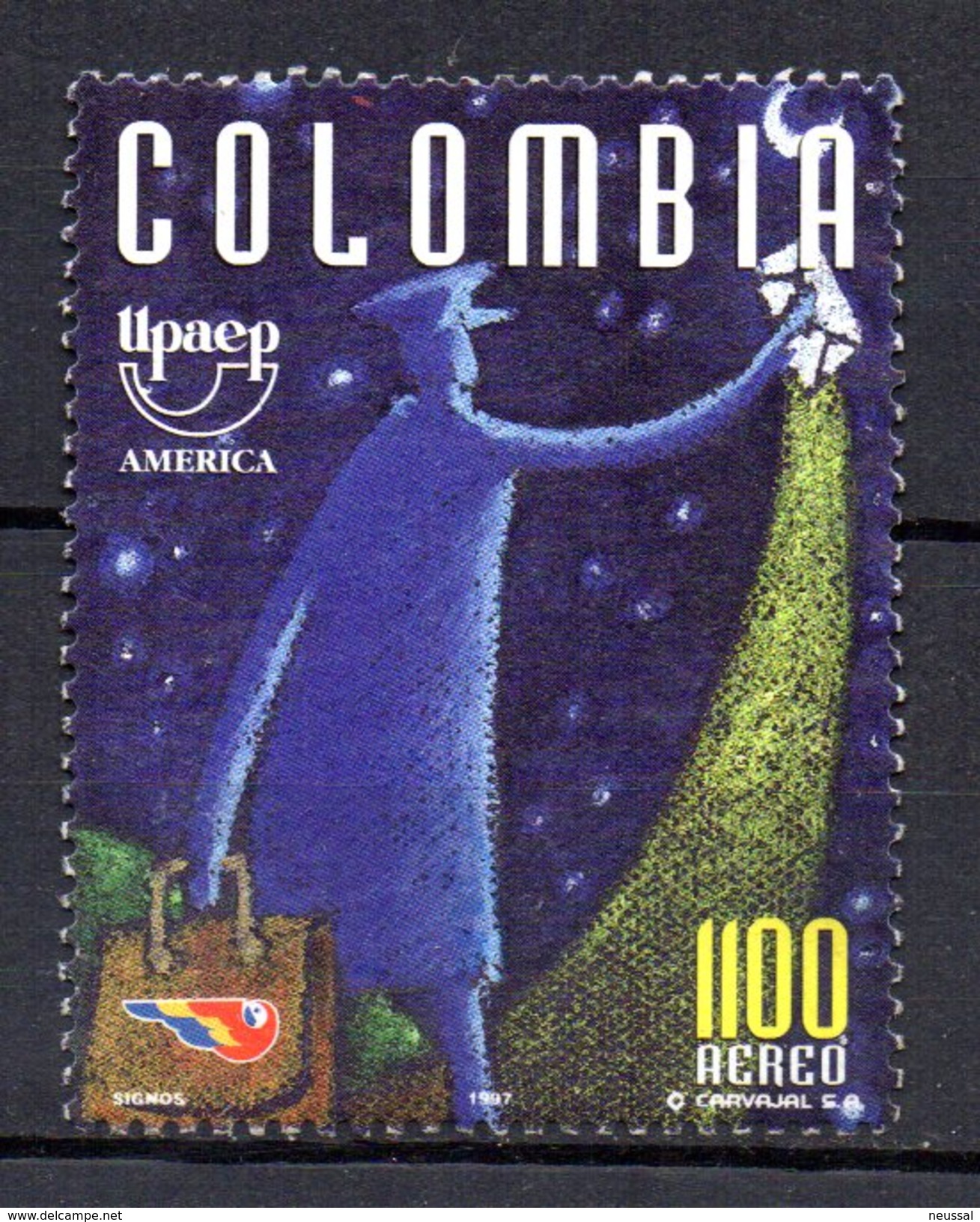 Sello  Nº A-954  Upaep  Colombia - Colombie