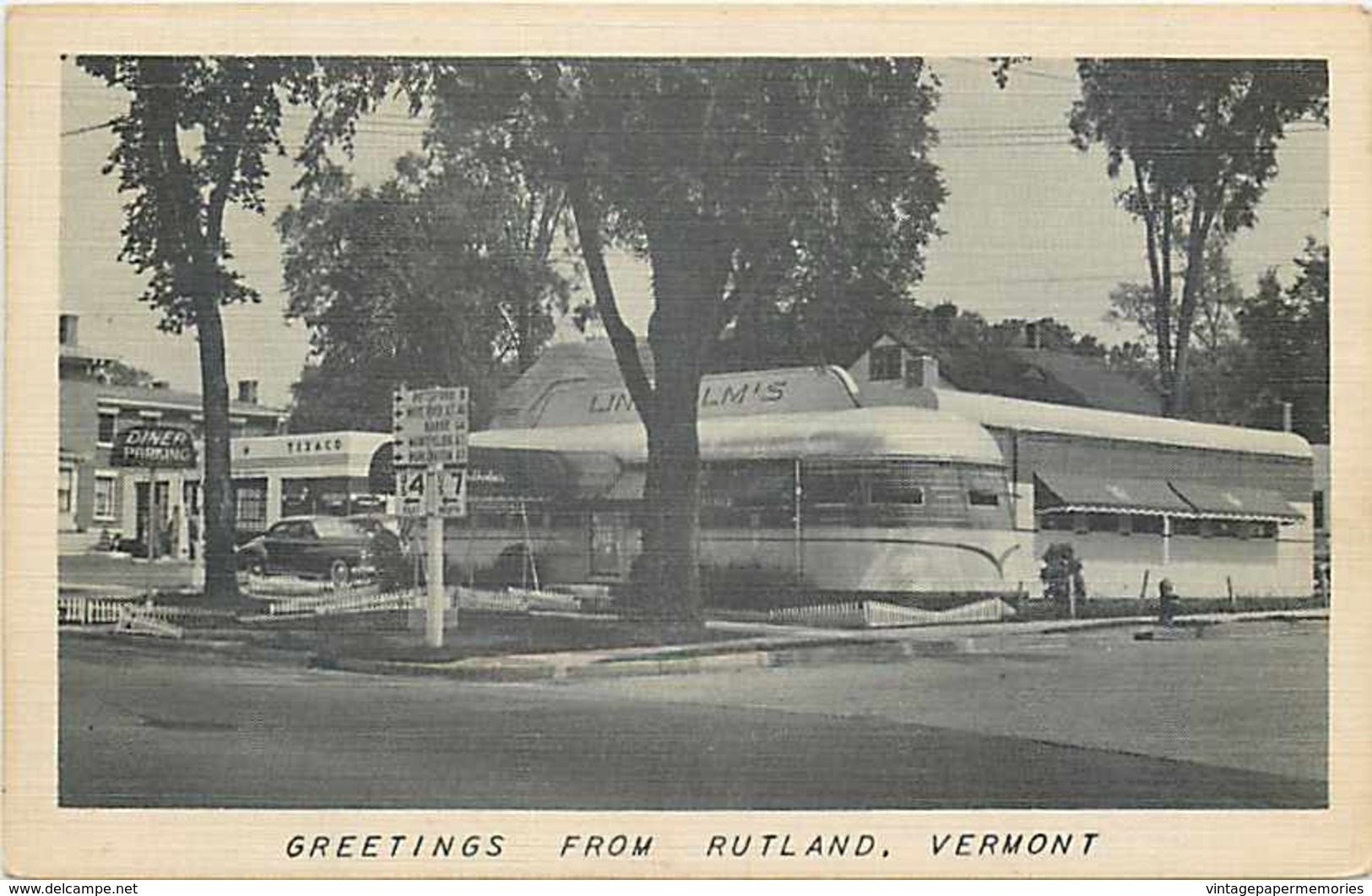 243783-Vermont, Lindholm's Diner, 1950 PM - Rutland