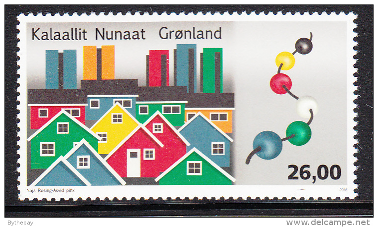 Greenland MNH 2015 26k Modern Colourful Houses - Modern Greenlandic Architecture - Ungebraucht