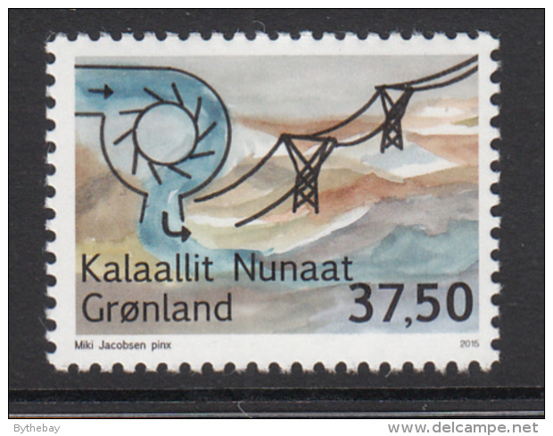 Greenland MNH 2015 37.50k Hydro Dam - Renewable Energy In Greenland - Neufs