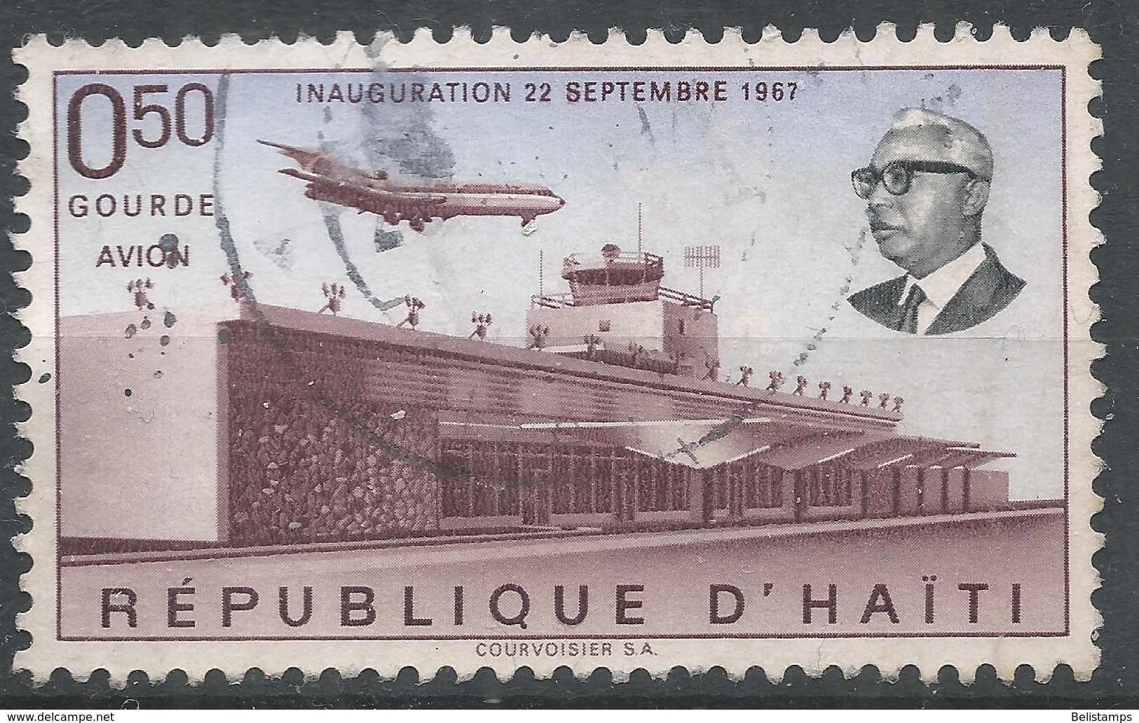 Haiti 1968. Scott #C306 (U) Front View Of Air Terminal - Haïti