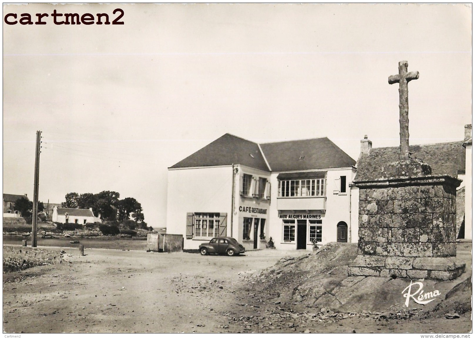 SAINT-CADO " AUX ALGUES MARINES " HOTEL RESTAURANT MADAME LE GUENNEC AUTOMOBILE 56 MORBIHAN BRETAGNE - Otros & Sin Clasificación