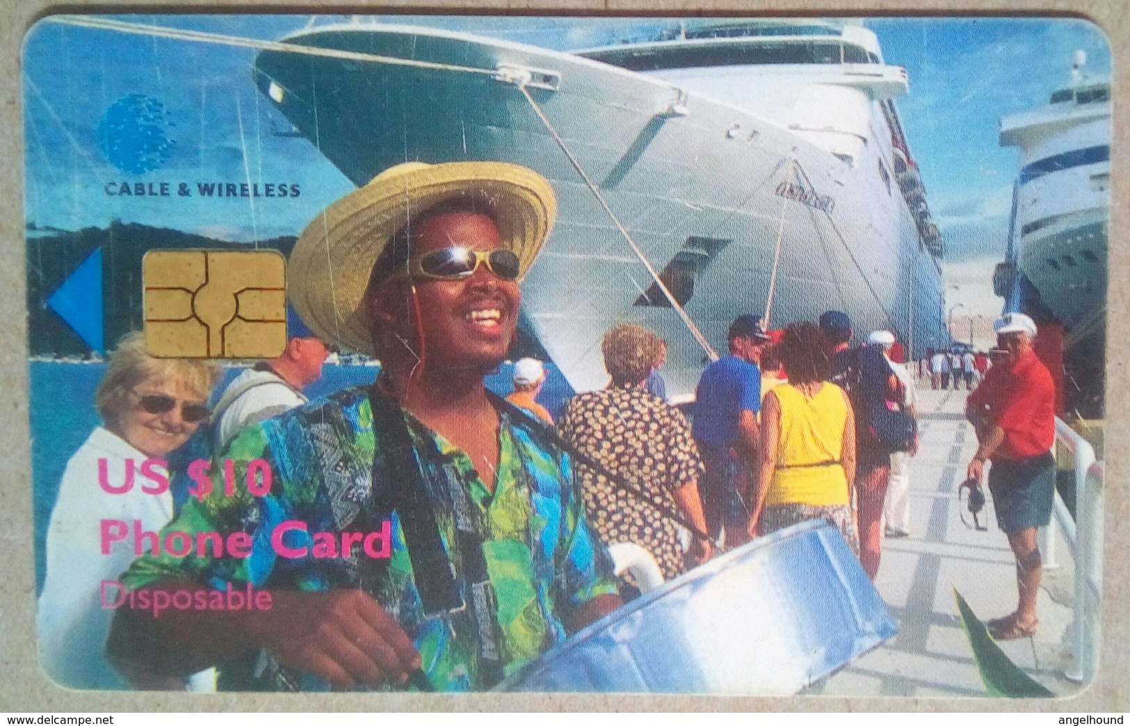 British Virgin Islands Phonecard US$10 Cruise Ship Chip Card - Virgin Islands