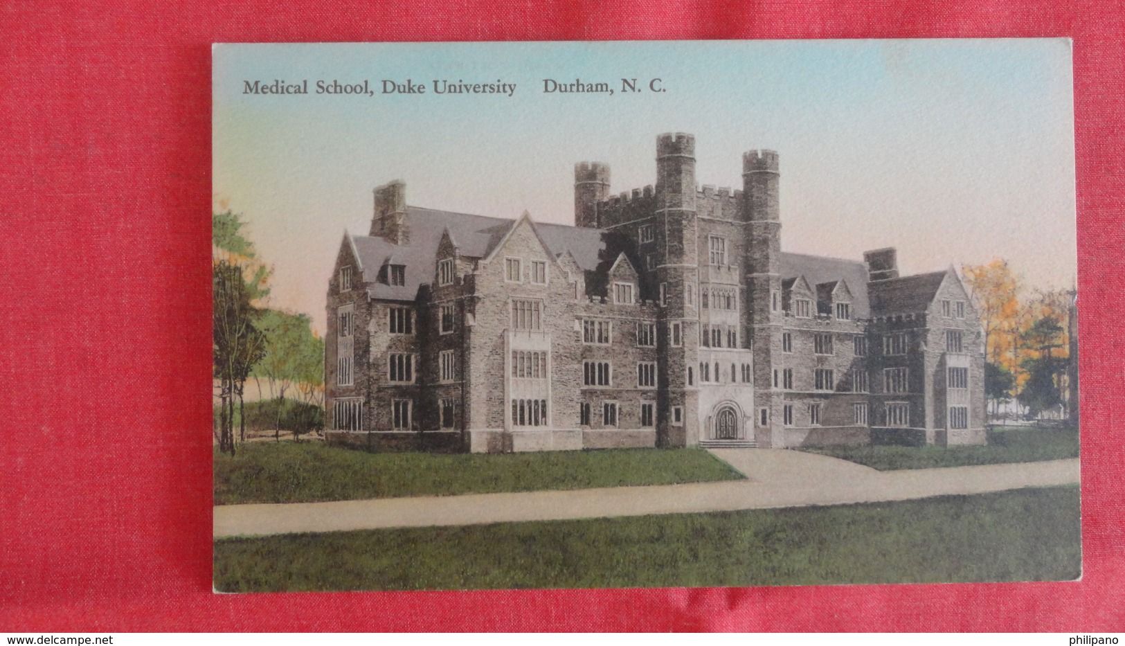 Medical School  Duke University-- Hand Colored   - North Carolina > Durham==  >-ref 2552 - Durham