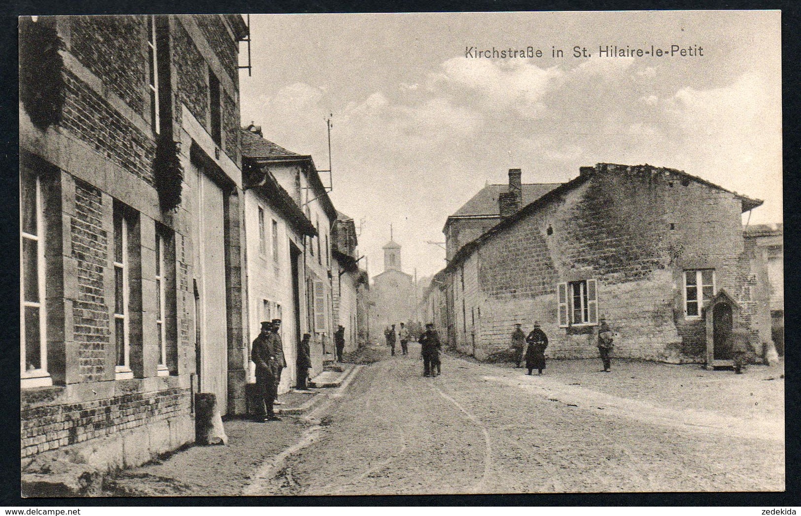 A2994 - Cartes Postales Anciennes - Church Street - Saint-Hilaire-le-Petit - TOP - Reims