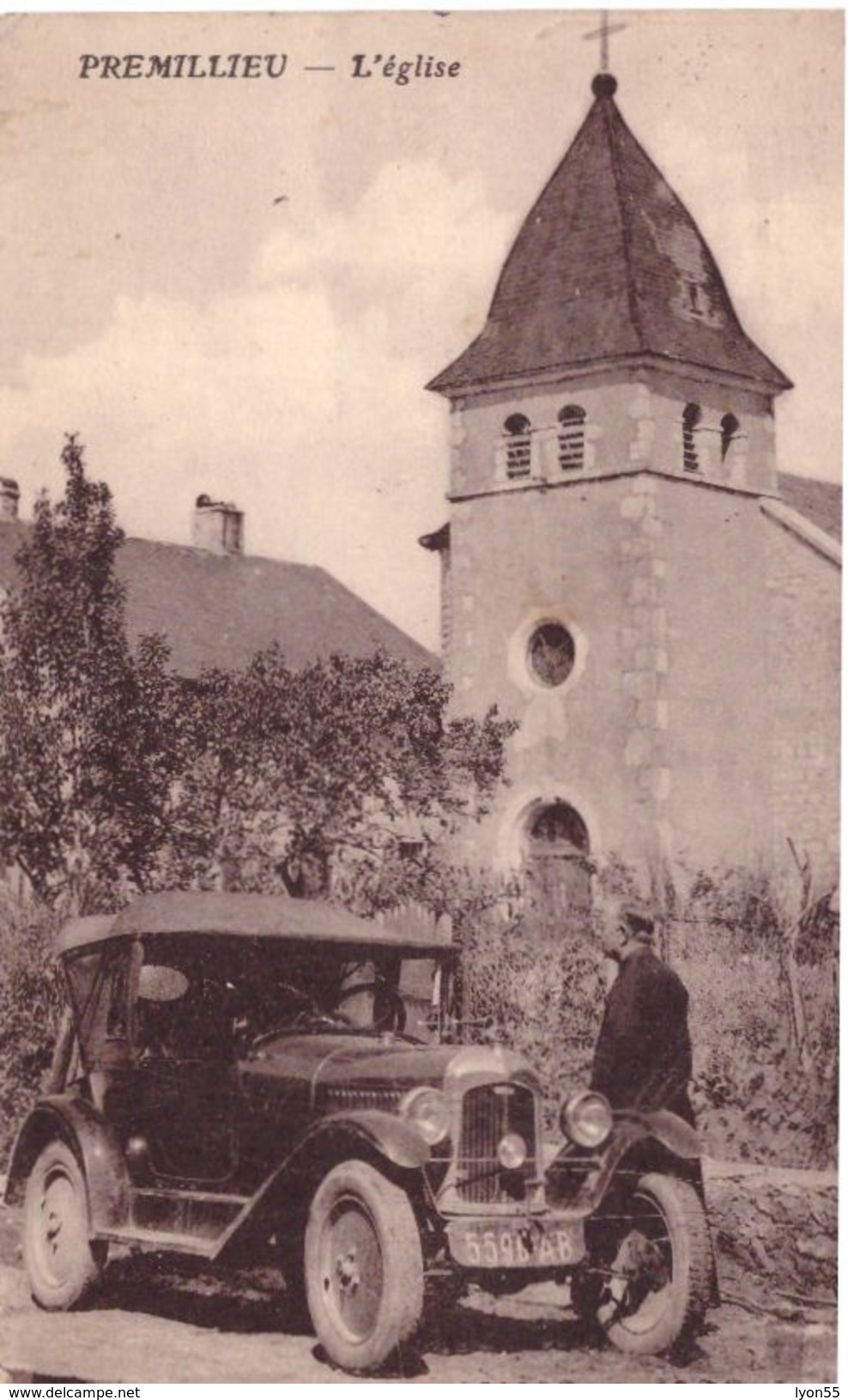 Premillieu L'église (vieille Automobile) - Non Classés