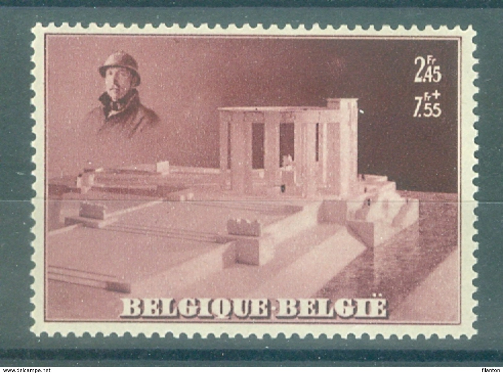 BELGIE - OBP Nr 465A - IJzergedenkteken - MNH** - Cote 20,00 &euro; - Ongebruikt