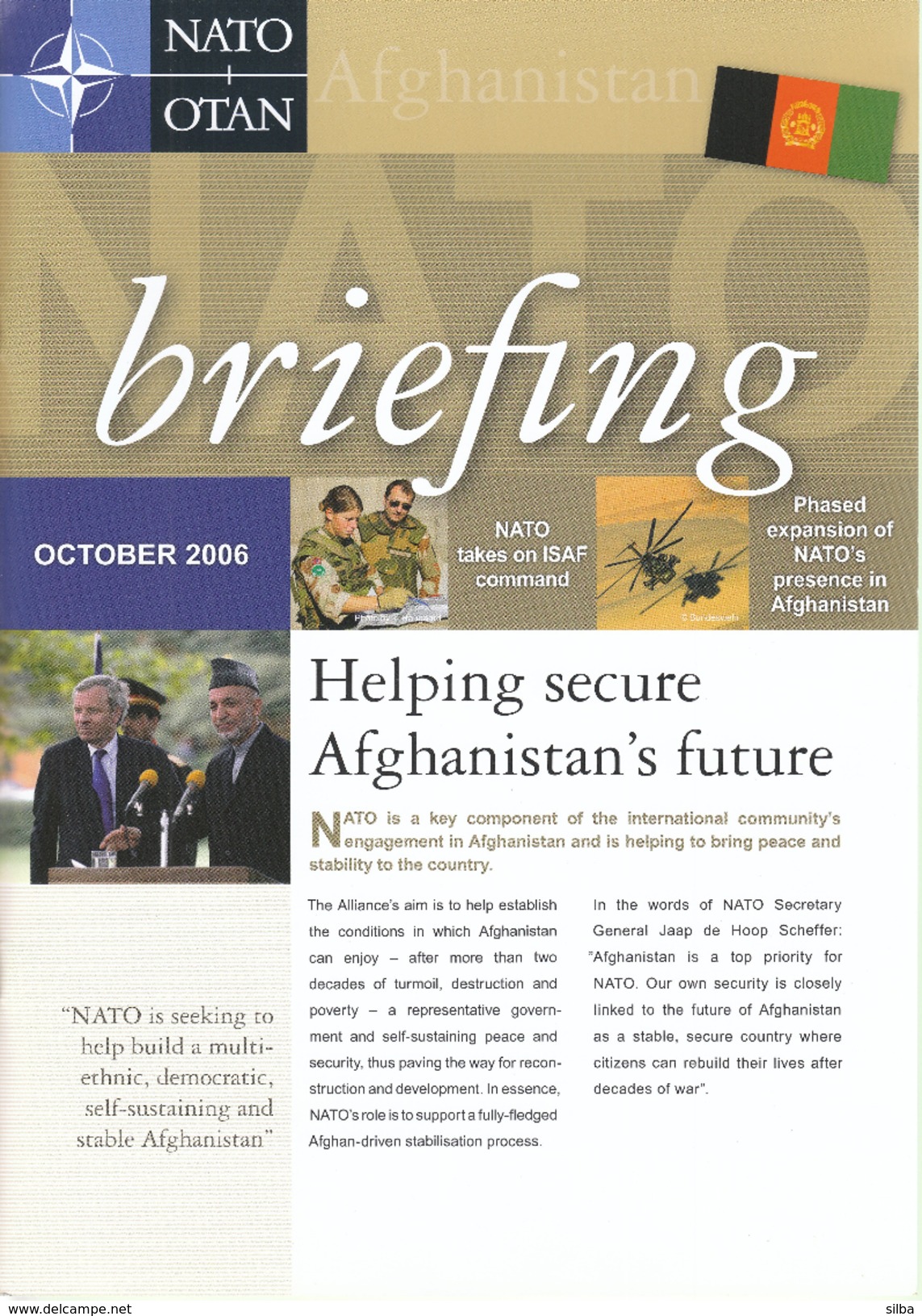 NATO OTAN Briefing Magazine / October 2006 / Afganistan - Armée/ Guerre