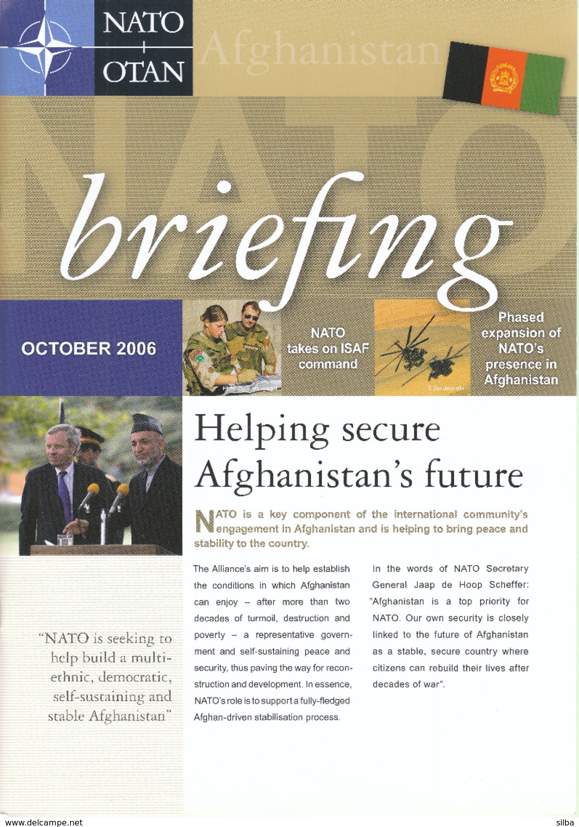 NATO OTAN Briefing Magazine / October 2006 / Afganistan - Militair / Oorlog
