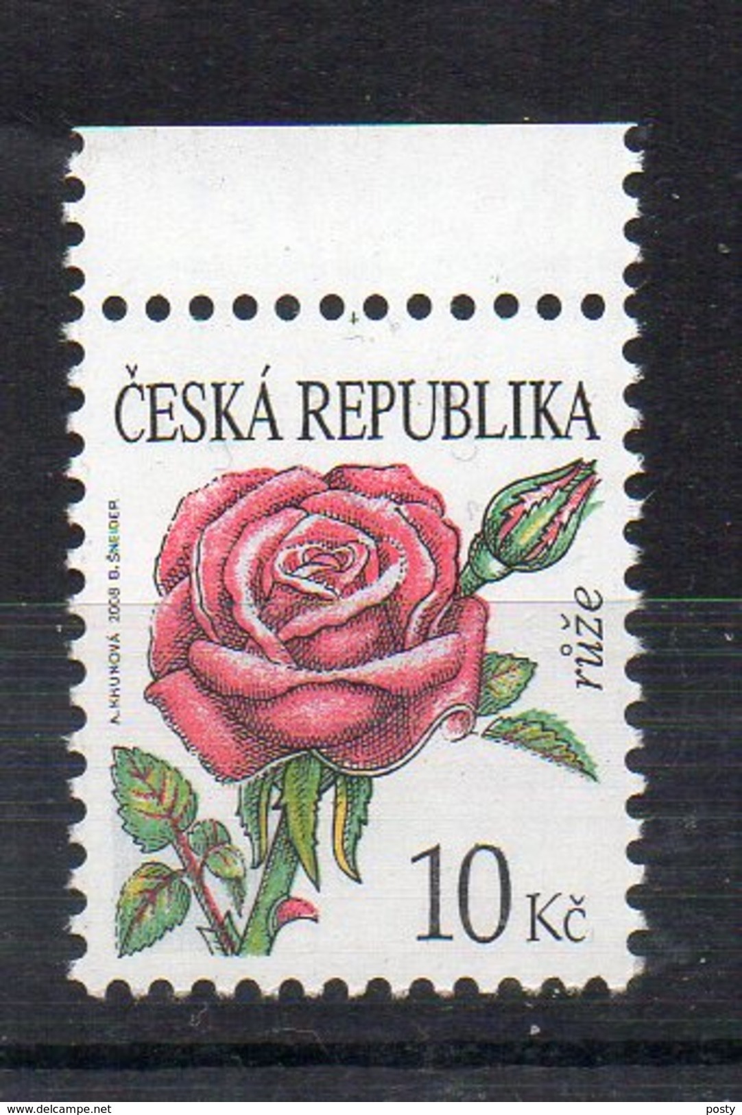 TCHEQUIE - CESKA REPUBLIKA - ROSE - FLOWERS - FLEURS - 2008 - - Neufs