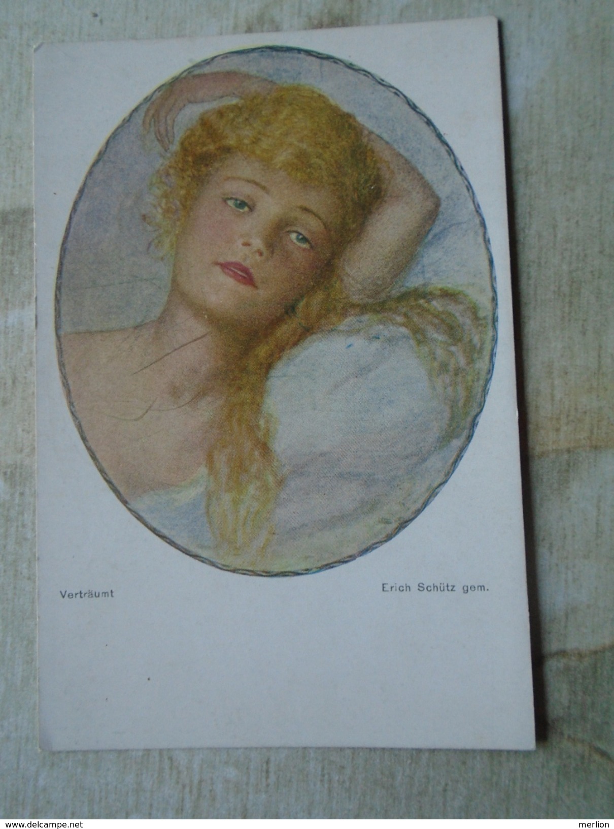 D148569  CPA  ILLUSTRATEUR  -   Femme  Woman  -  Erich Schütz Ca 1910  Wiener Kunst Nr.128/3 - Sonstige & Ohne Zuordnung