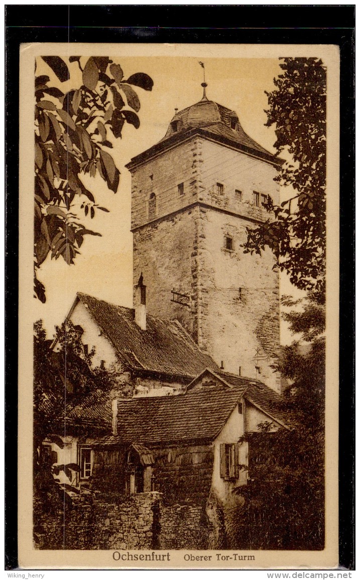 Ochsenfurt - S/w Oberer Tor Turm - Ochsenfurt