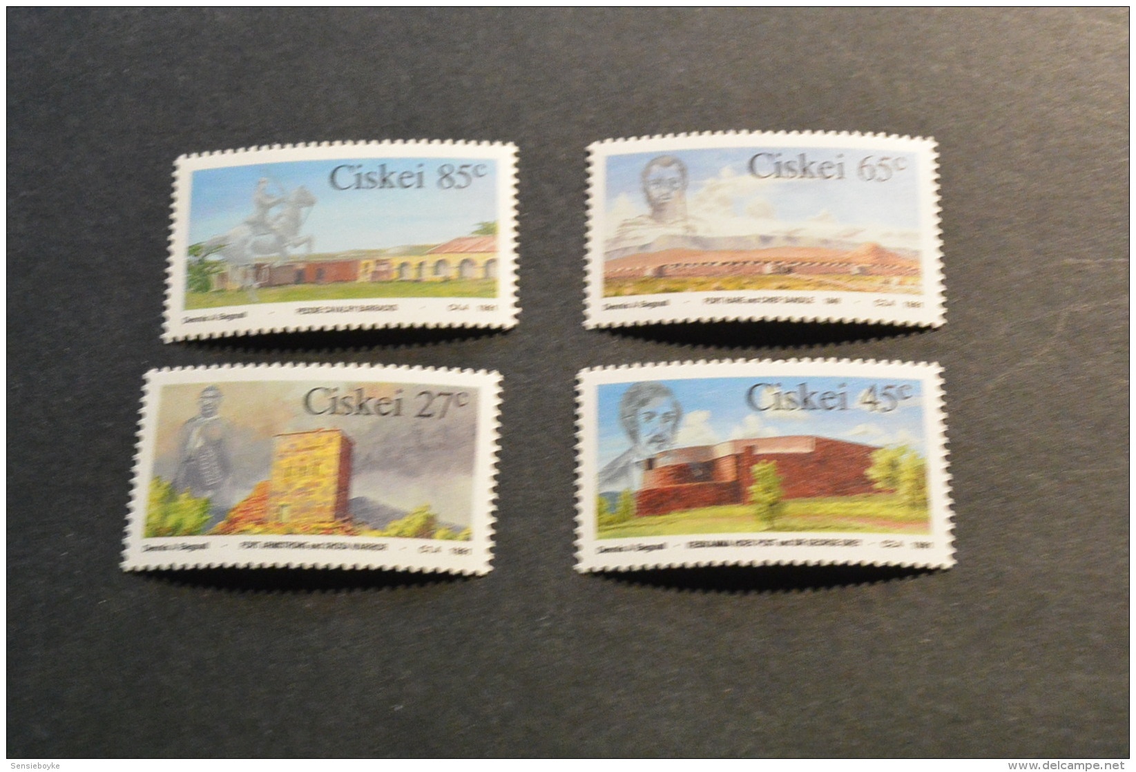 K10852-set MNH Ciskei 1986- SC. 183-186- Frontier Forts - Ciskei