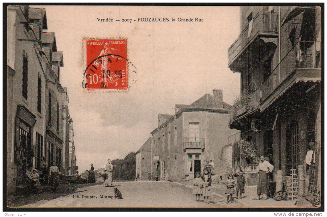 DD1112 - VENDÉE - POUZAUGES - LA GRANDE RUE - Pouzauges