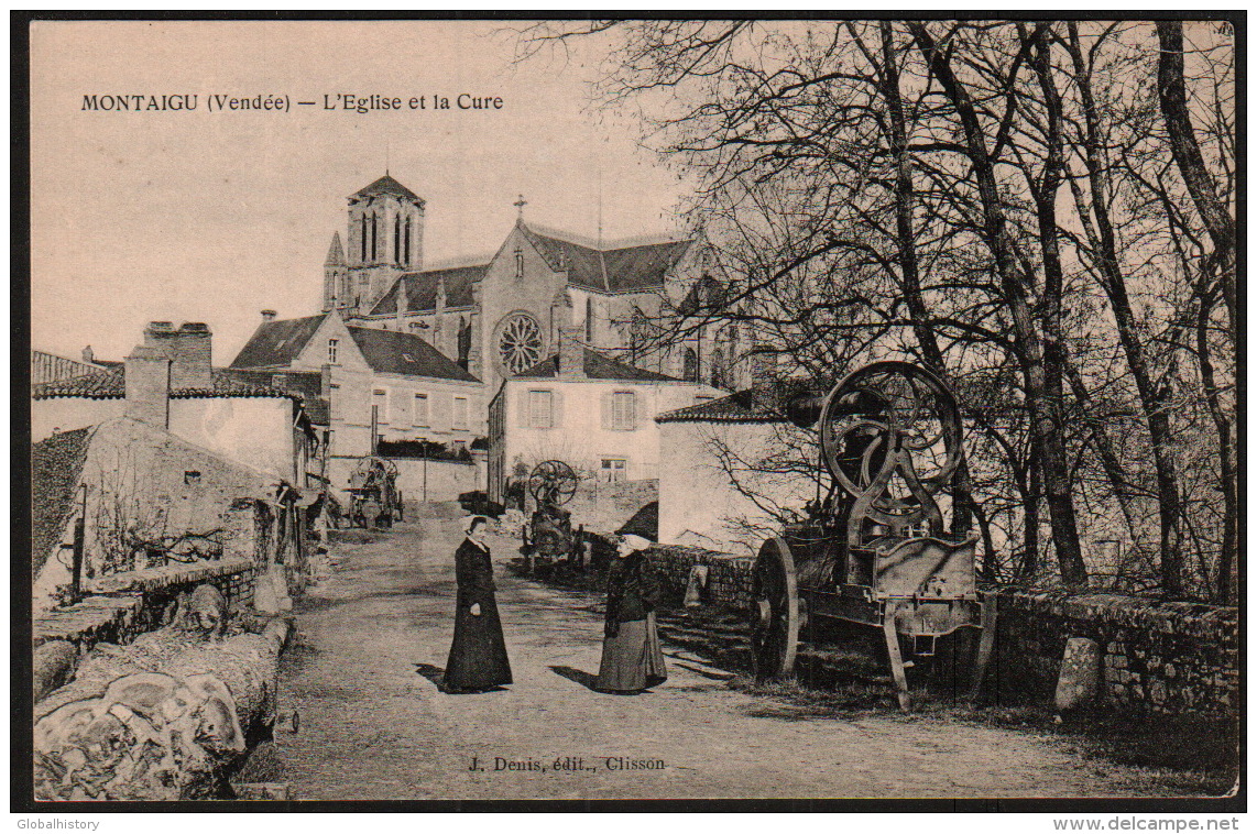 DD1116 - MONTAIGU - L'EGLISE ET LA CURE - PRESSOIRE - Montaigu