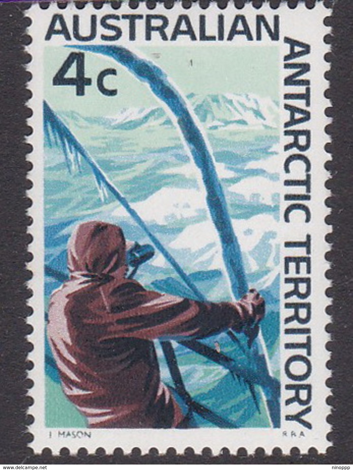 Australian Antarctic Territory  ASC 10 1966 Decimal Definitives 4c Iceberg MNH - Unused Stamps