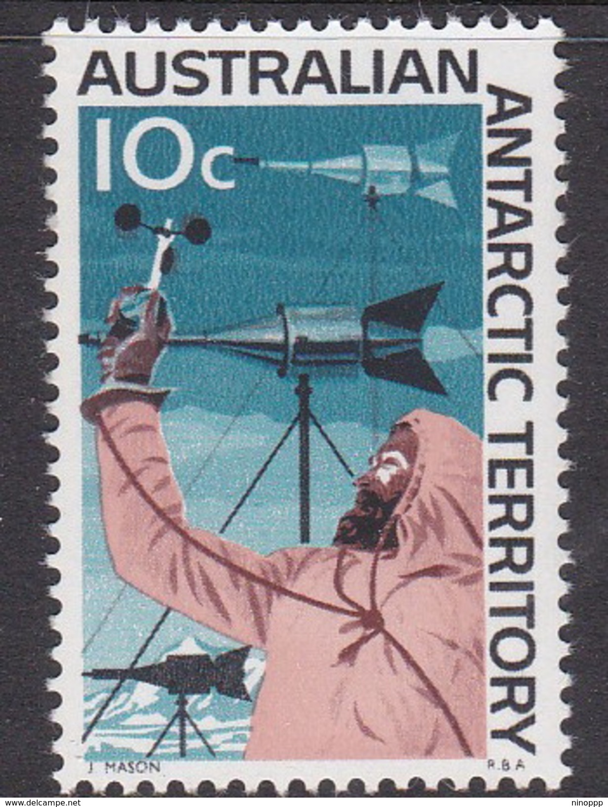 Australian Antarctic Territory  ASC 13 1966 Decimal Definitives 10c Wind Gauge MNH - Nuovi