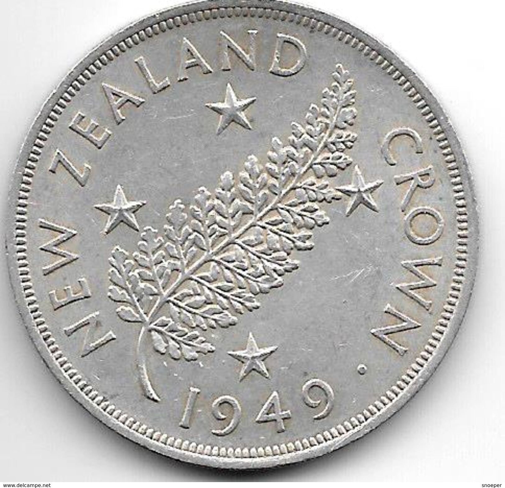 *new Zealand 1 Crown 1949  Km 22  Xf+ - Nouvelle-Zélande