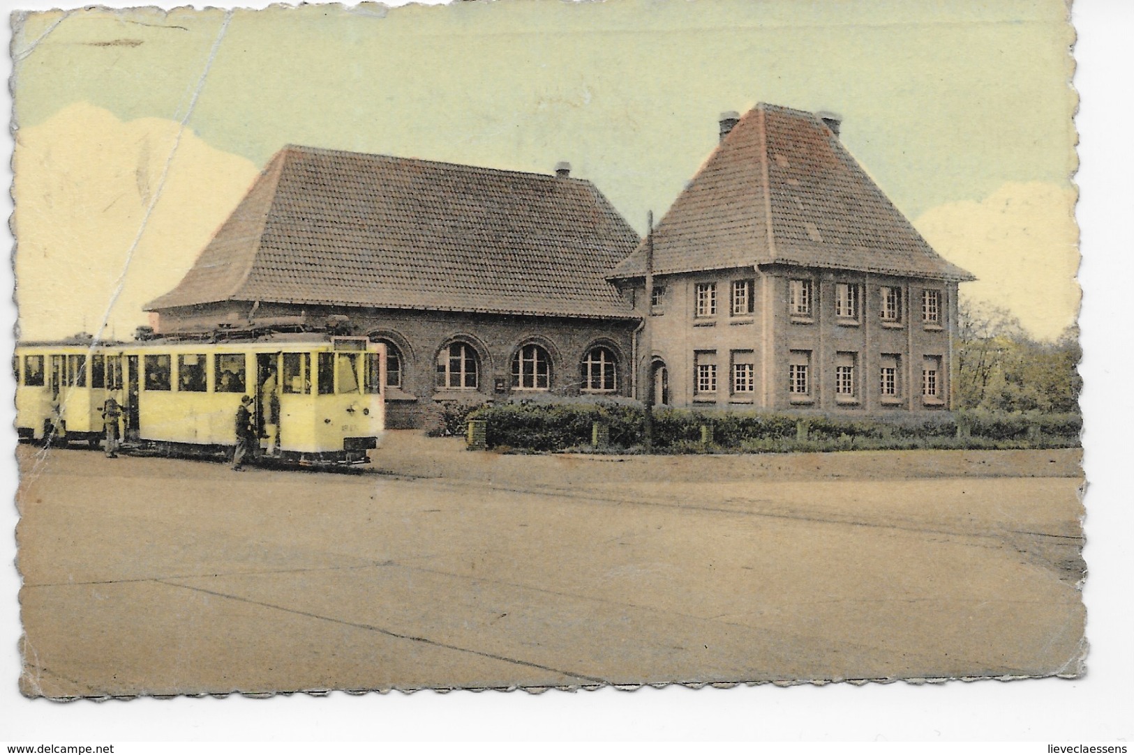 Eisden : Postbureel Met Tram (plooi Li Boven) - Maasmechelen