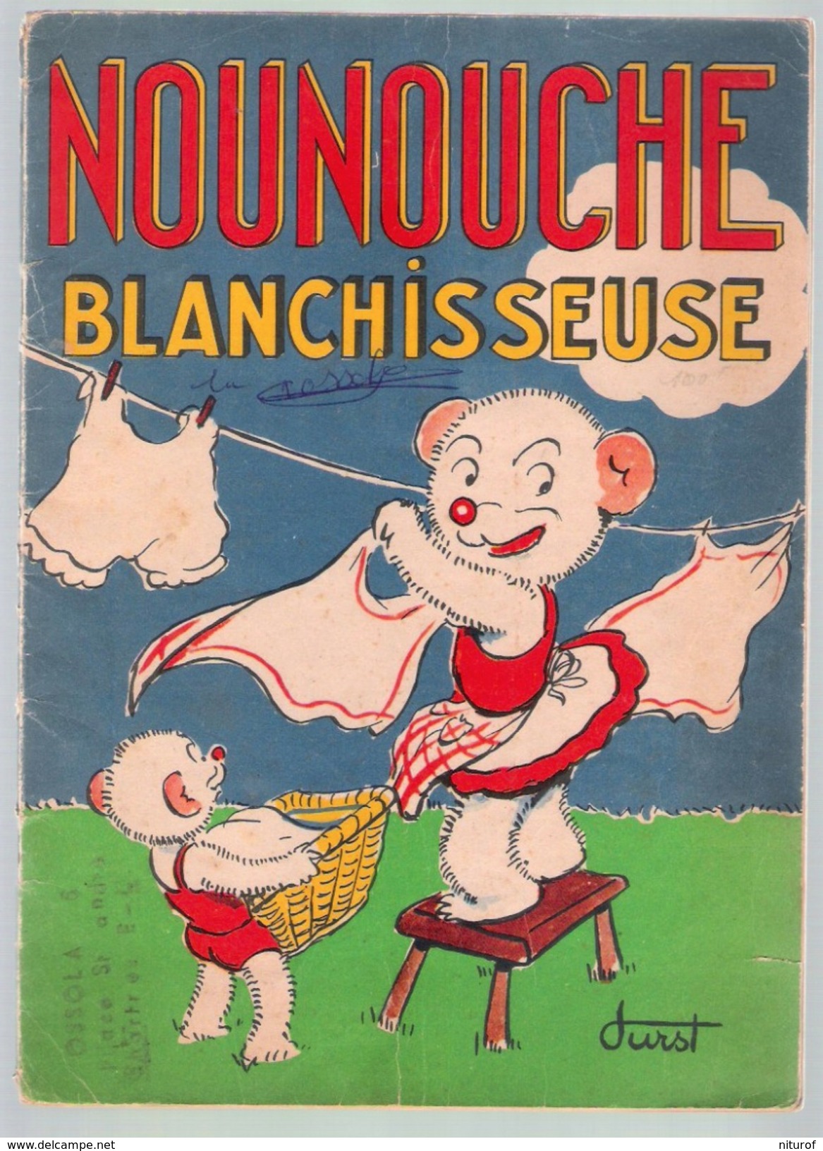 Lot 4 NOUNOUCHE : Fermière -boulangère - Blanchisseuse - Couturière  - Par DURST - éd. Enfants De France - Lots De Plusieurs BD