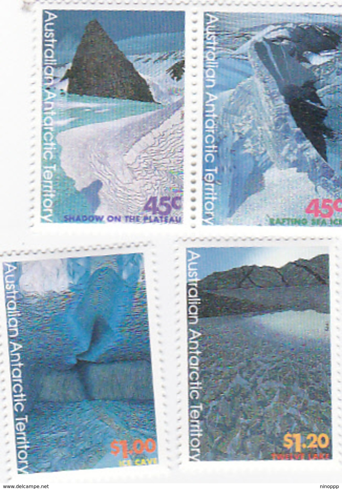 Australian Antarctic Territory  ASC 105-108 1996 Landscapes Set MNH - Unused Stamps