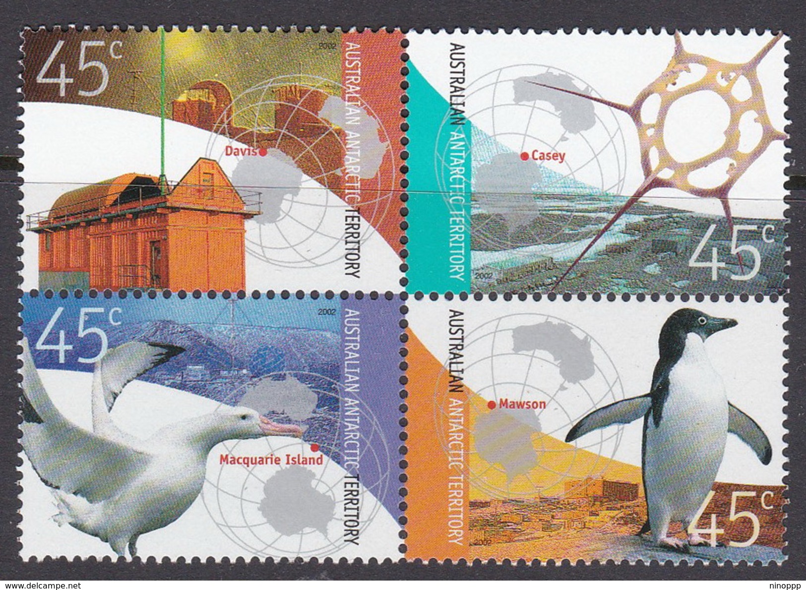 Australian Antarctic Territory  ASC 148-151 2002 Research MNH - Unused Stamps