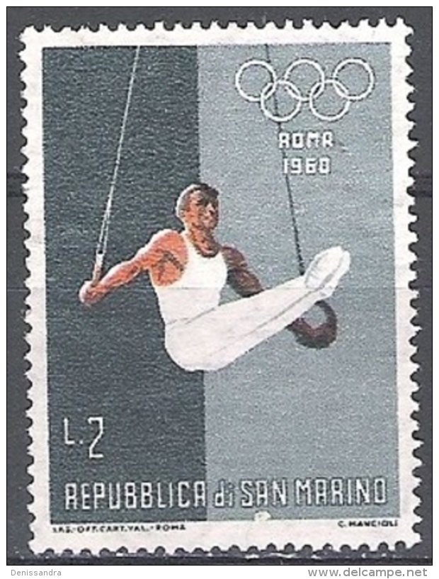 San Marino 1960 Michel 646 O Cote (2006) 0.10 Euro Jeux Olympiques Rome Les Anneaux - Oblitérés