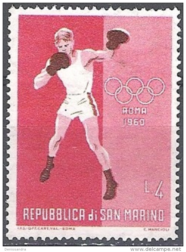 San Marino 1960 Michel 648 O Cote (2006) 0.10 Euro Jeux Olympiques Rome Boxe - Oblitérés