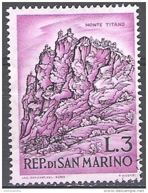 San Marino 1962 Michel 731 O Cote (2006) 0.10 Euro Paysage Monte Titano - Used Stamps