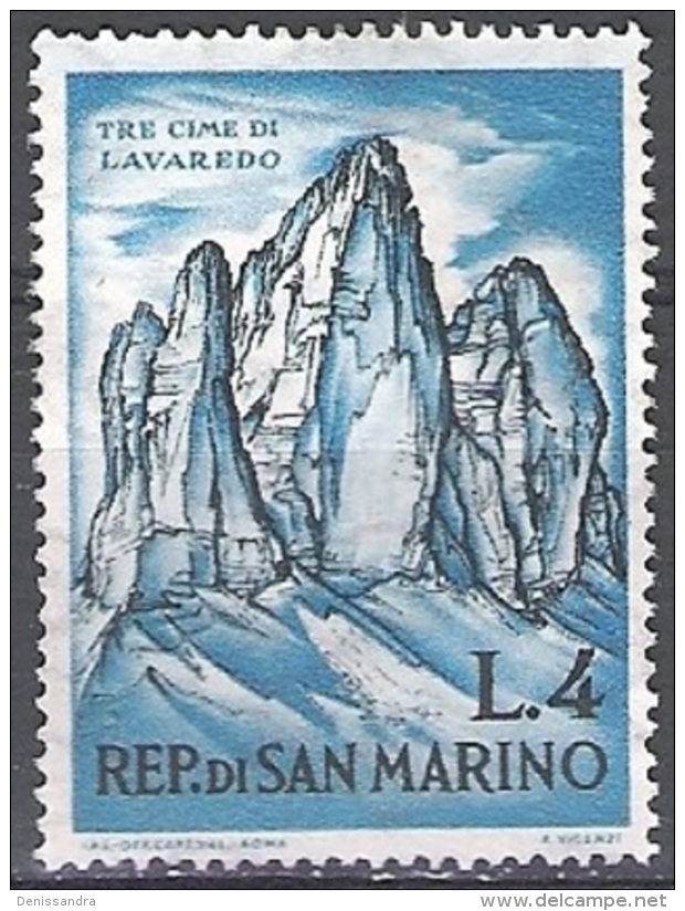 San Marino 1962 Michel 732 O Cote (2006) 0.10 Euro Paysage Trois Cimes De Lavaredo - Oblitérés