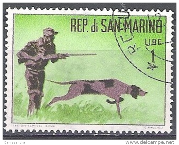 San Marino 1962 Michel 739 O Cote (2006) 0.10 Euro Chasse Avec Chien Cachet Rond - Oblitérés