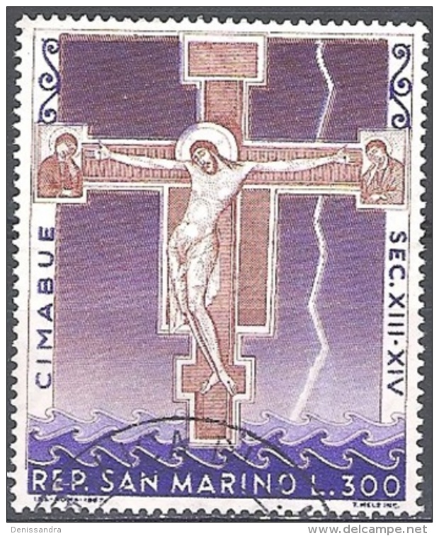 San Marino 1967 Michel 902 O Cote (2006) 0.40 Euro Croix De Cimabue Cachet Rond - Oblitérés