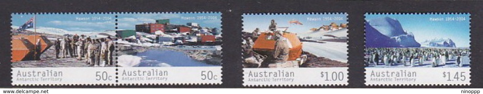 Australian Antarctic Territory  ASC 156-159 2004 50th Anniversary Mawson Station MNH Set - Unused Stamps