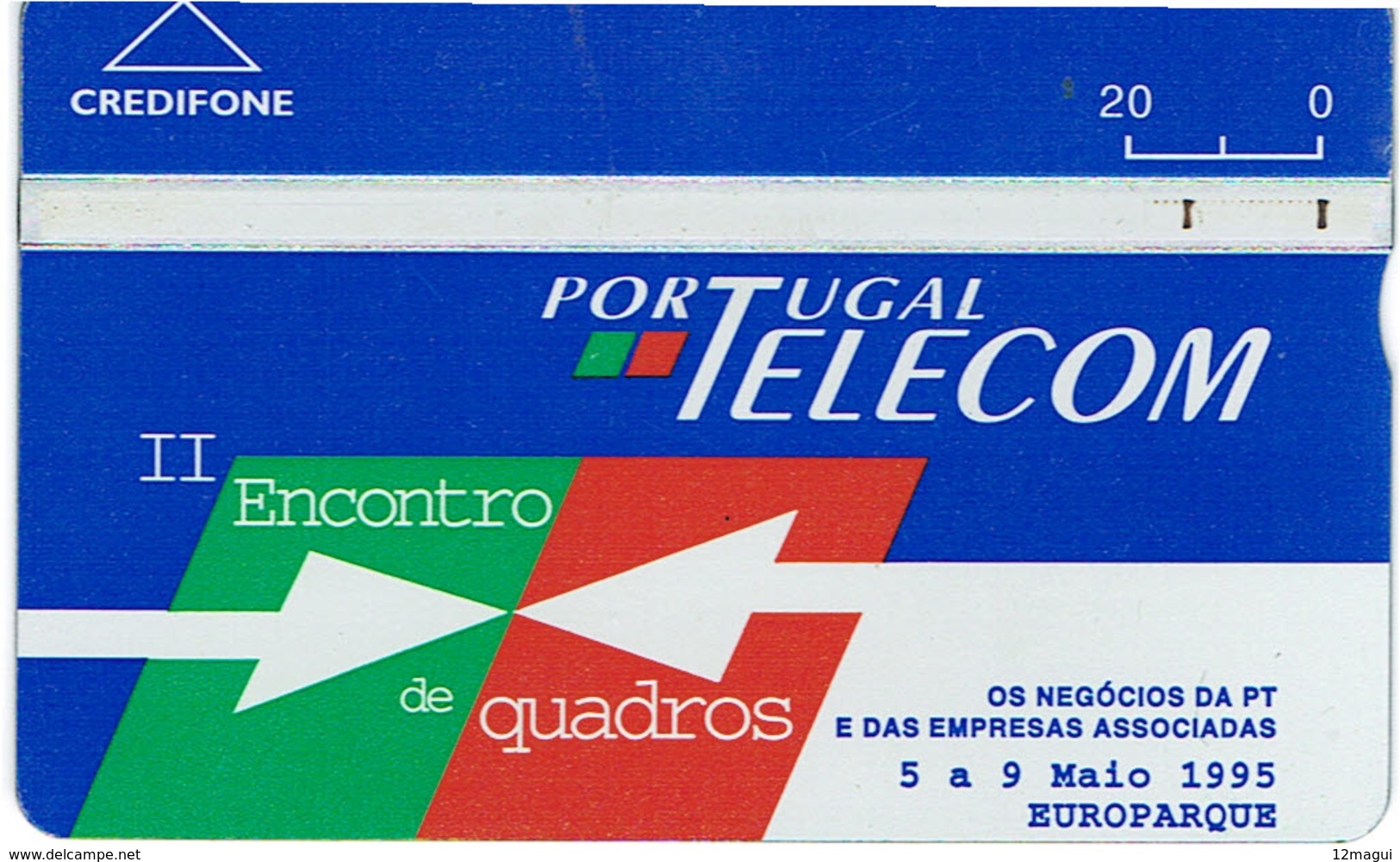 PHONECARDS-- PORTUGAL-OPTICAL- 20 U-- II ENCONTRO QUADROS PT - Portugal