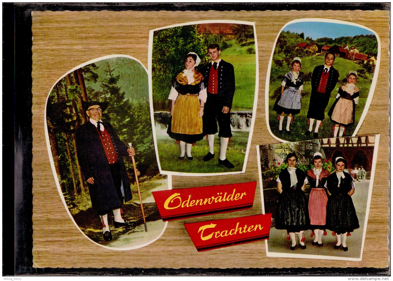 Odenwald - Mehrbildkarte 6   Odenwälder Trachten - Odenwald