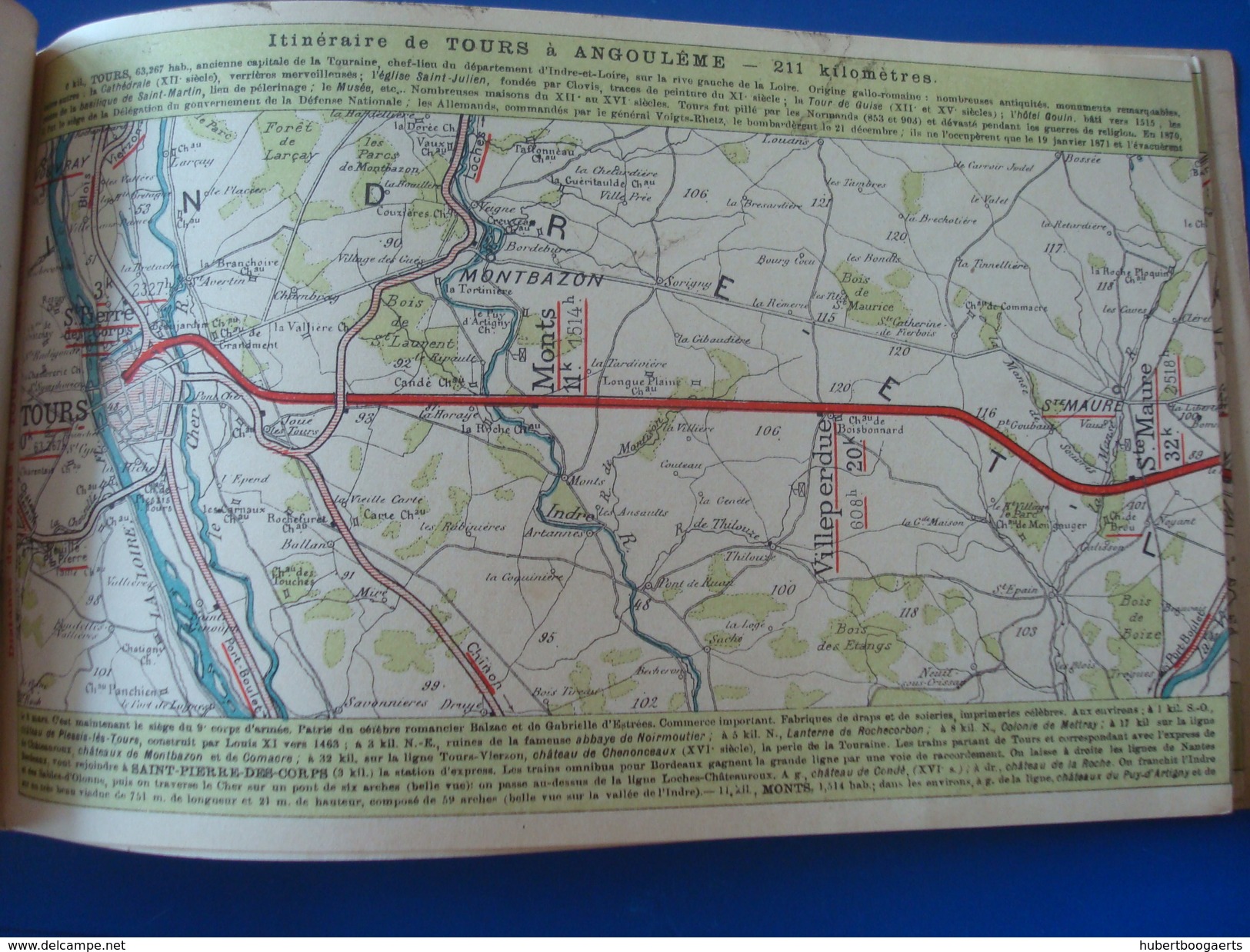 La France En Chemin De Fer : Itinéraire De TOURS à Angoulême En 1903 - Compagnie D'Orléans No 2 De La Collection - Europe