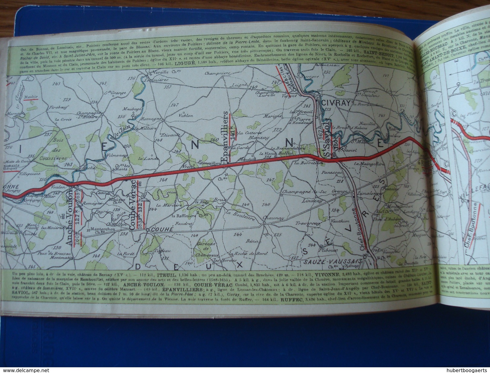 La France En Chemin De Fer : Itinéraire De TOURS à Angoulême En 1903 - Compagnie D'Orléans No 2 De La Collection - Europe