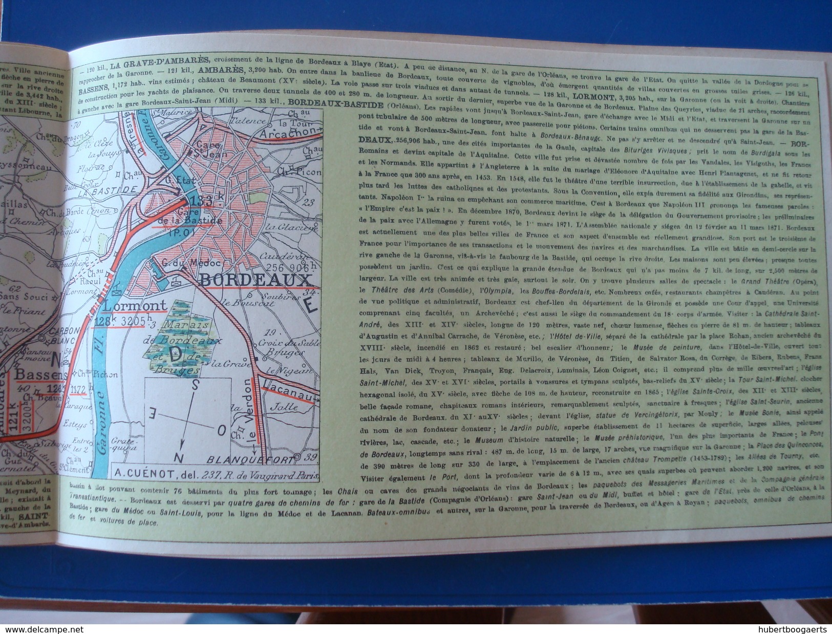 La France En Chemin De Fer : Itinéraire D'Angoulême à BORDEAUXen 1903 - Compagnie D'Orléans No 3 De La Collection - Europa