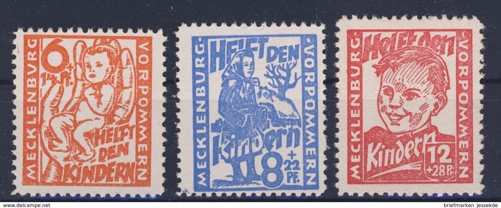 Mecklenburg Vorpommern Michel No. 26 - 28 ** Postfrisch MNH - Autres & Non Classés