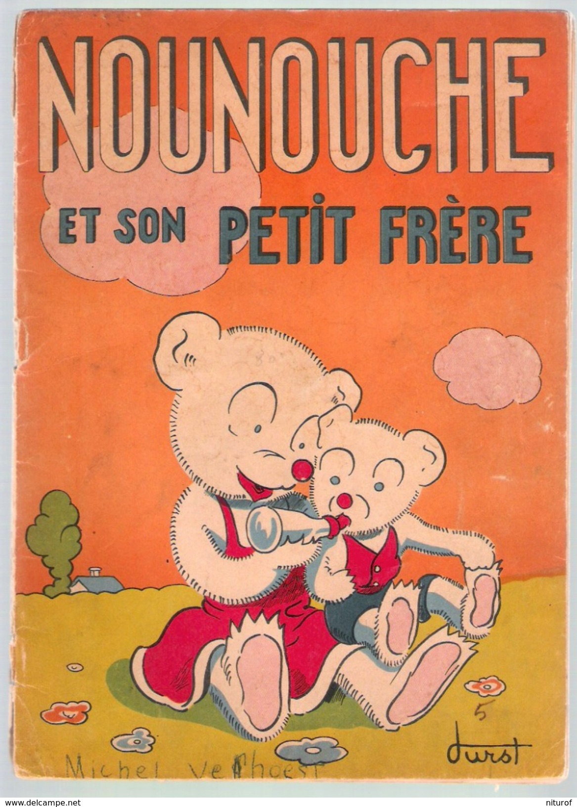 Lot 4 NOUNOUCHE  : Maitre Nageur - Gouvernante - Et Son Petit Frère - Cordon Bleu - Par DURST - éd. Enfants De France - Lots De Plusieurs BD