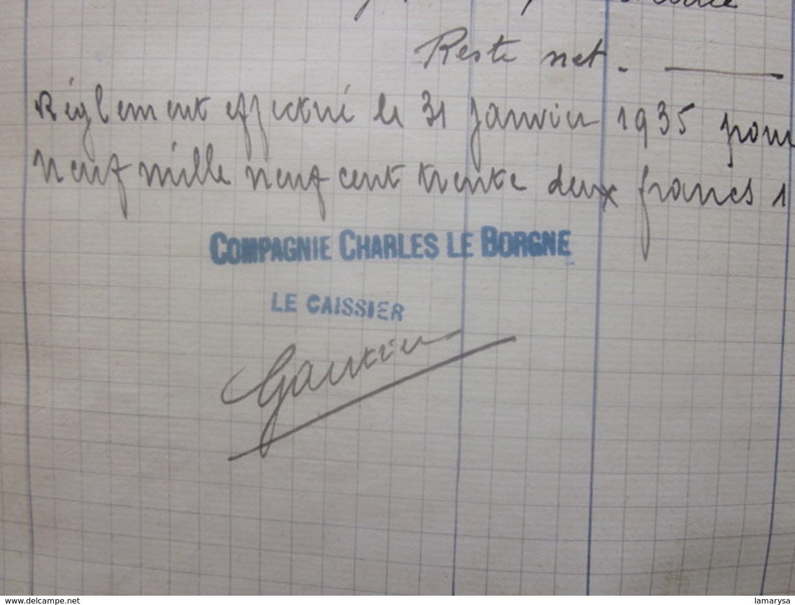 Pilotage Port-Saint-Louis-du-Rhone Relevé Factures 1935-36 Compagnie Maritime Noms Navires Dates-Bill Of Lading-Registre - Other & Unclassified