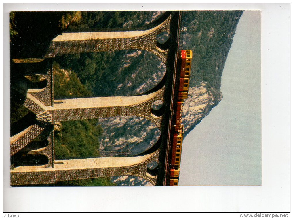 REF 281  : CPSM Le Pont Séjourne Ligne SNCF Villefranche De Conflent à Latour De Carol - Ouvrages D'Art