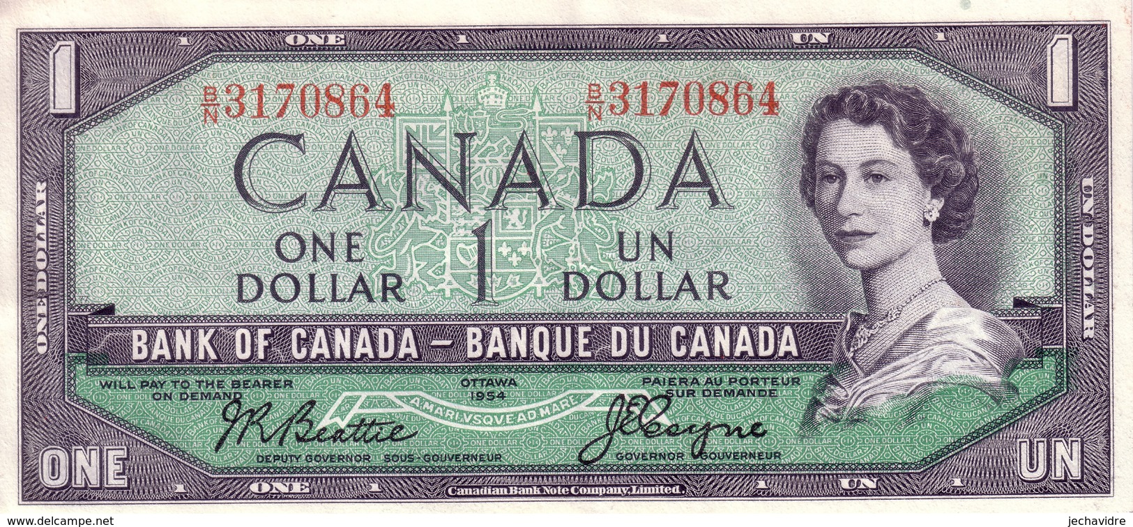 CANADA  1 Dollar  Non Daté (1955-1961)   Pick 74a   ***** QUALITE AUNC- ***** - Canada