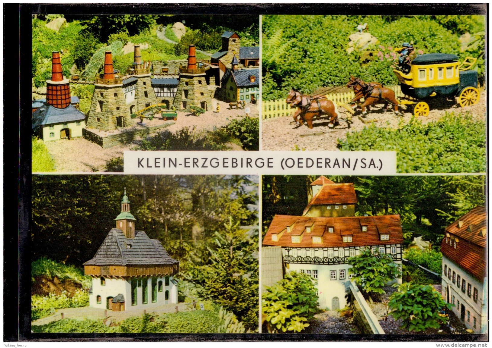 Oederan - S/w Mehrbildkarte 2   Klein Erzgebirge - Oederan