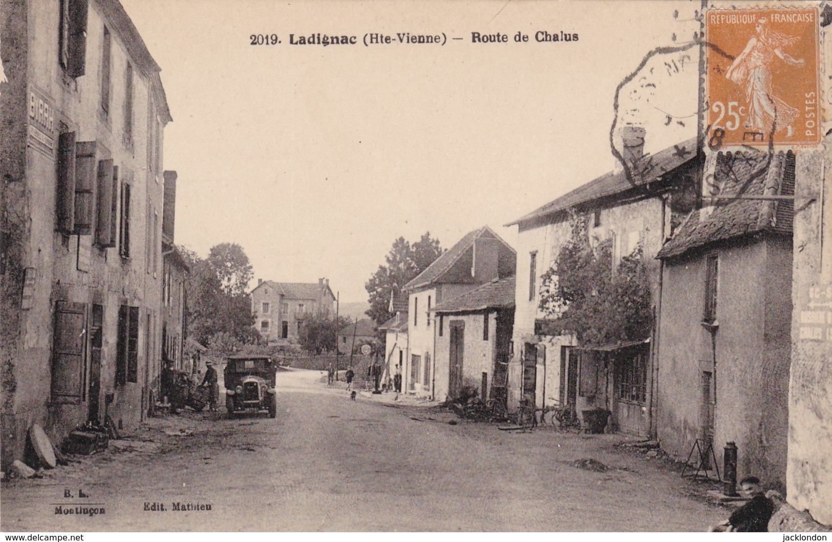 87 -  LADIGNAC   Route De Chalus - Autres & Non Classés