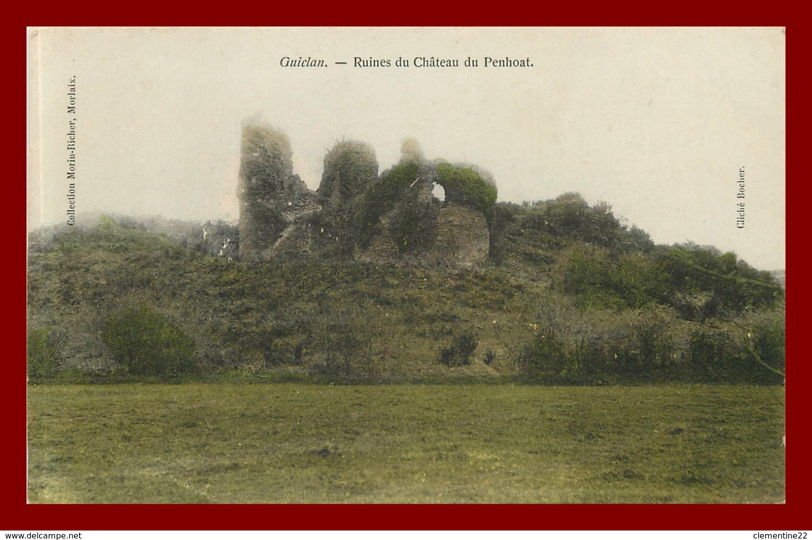 Dept 29 Guiclan * Ruines Du Chateau De Penhoat ( Scan Recto Et Verso) - Other & Unclassified