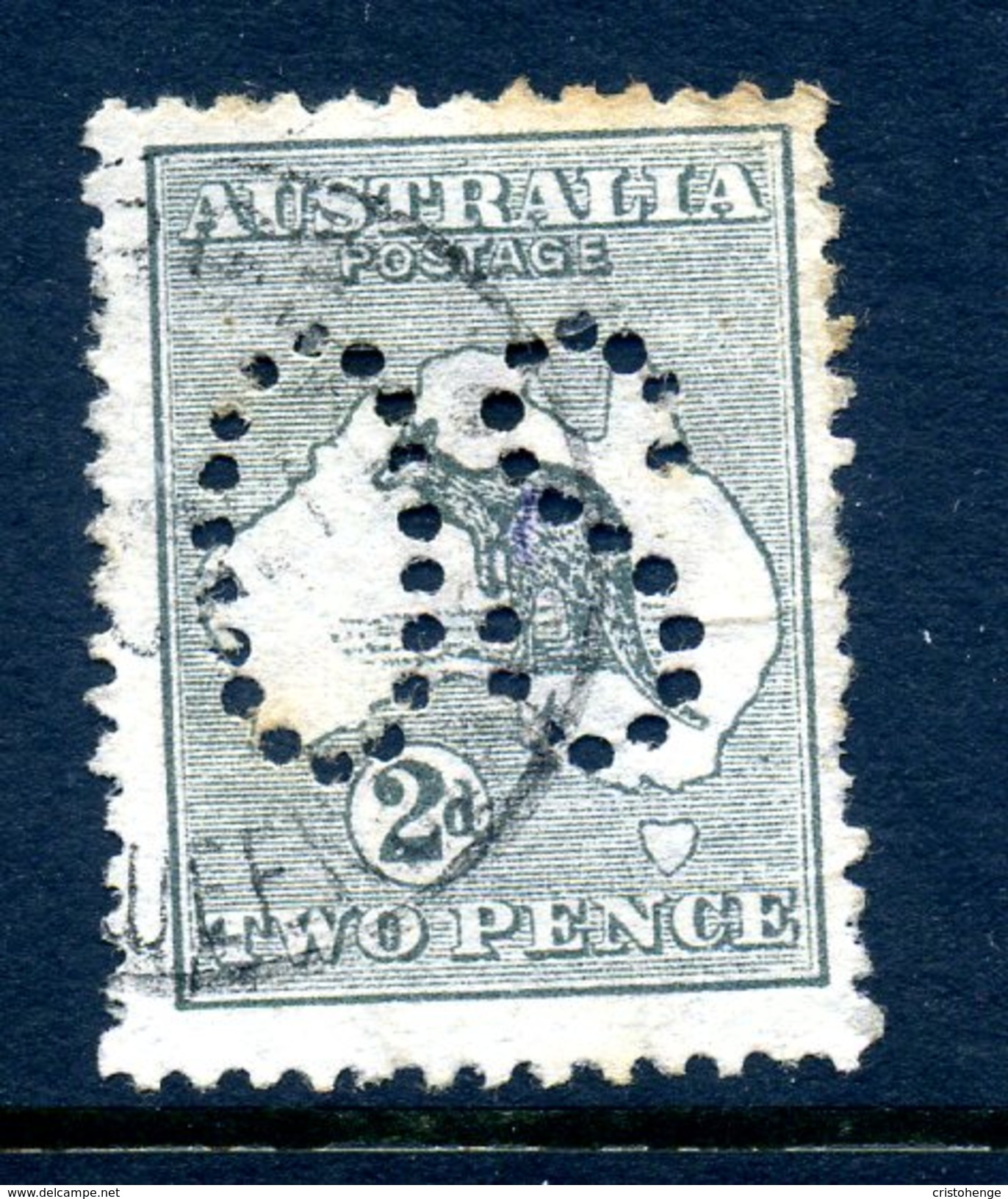 Australia 1913 KGV Roos - Official - Large OS - 2d Grey Used (SG O3) - Dienstmarken