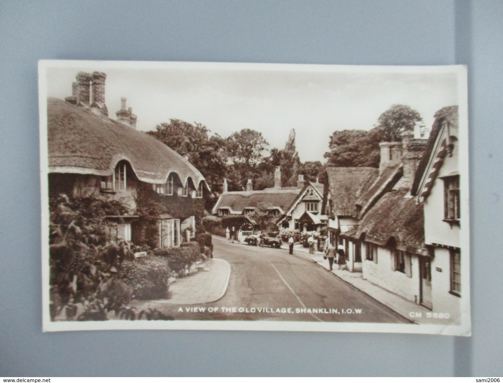 CPA PHOTO ROYAUME ANGLETERRE ILE DE WIGHT SHANKLIN VILLAGE - Autres & Non Classés