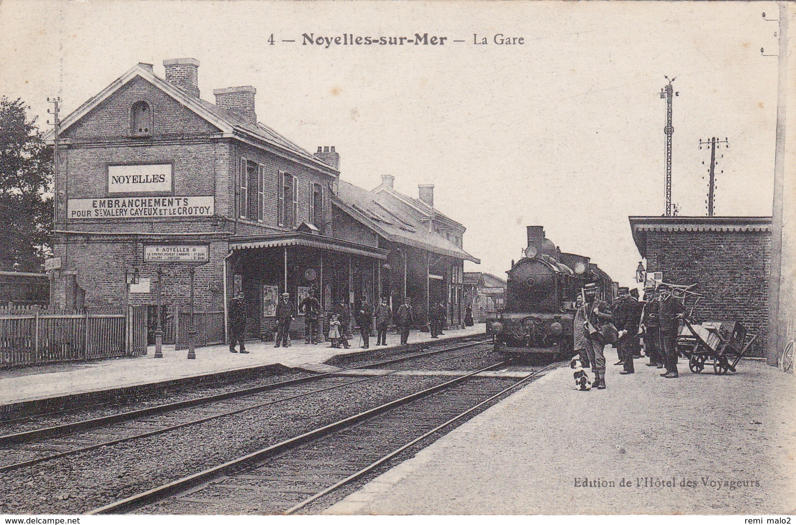 CARTE POSTALE    NOYELLES SUR MER 80  La Gare - Noyelles-sur-Mer