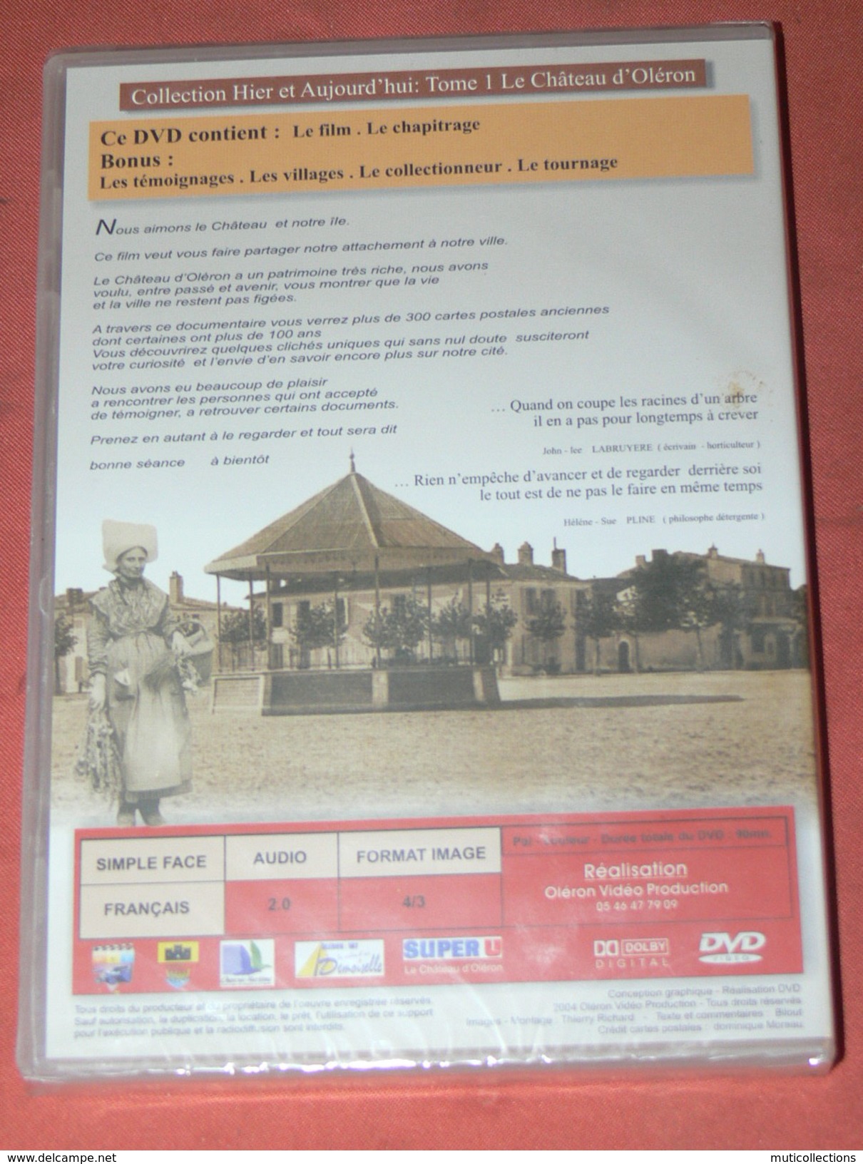 ILE D OLERON / LE CHATEAU D OLERON / DVD DOCUMENTAIRE AVEC 300 CPA 1900 / HISTOIRE DU VILLAGE / NEUF SOUS BLISTER - DVD Musicales